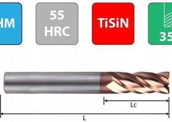 Frez węglikowy VHM + TiSiN 35° Z4 – KORONET Premium Line Tools
