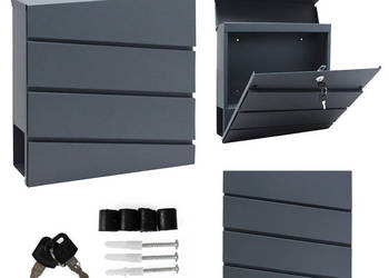 Skrzynka na listy stal galwanizowana antracyt ModernHome