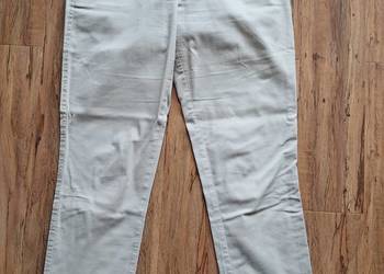 bawełniane beżowe eleganckie spodnie united colors of benetton st bdb- jed