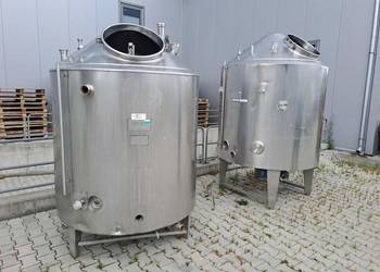 Zbiornik kwasoodporny nierdzewny z mieszadłem 1500 L