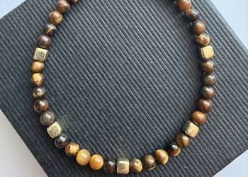 Bransoletka z kamieni tygrysiego oka