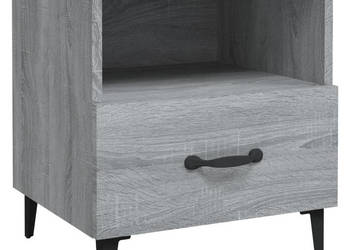Szafka nocna szary dąb sonoma materiał drewnopochodny WM-817305