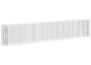Podwyższona donica gabionowa galwanizowane żelazo 540x50x100 cm WM-152038