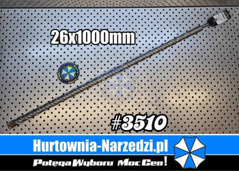 Wiertło krzyżowe SDS-plus 2x1000mm JOBIprofi wiertło do betonu 26mm długie