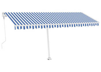 Automatycznie zwijana markiza LED i czujnik wiatru 500x350 cm WM-3069671