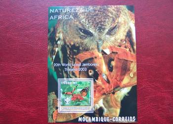 Mozambik 2003 MNH Ptaki Motyle