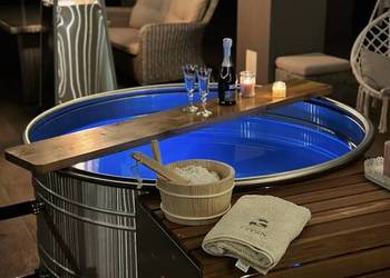 Balia ogrodowa ze stali nierdzewnej - 150x60cm - premium