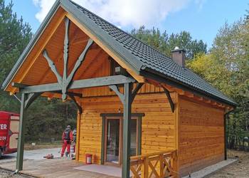 Domek na działkę całoroczny 35 m2 NA ZGŁOSZENIE bez pozwolen