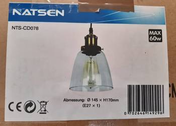 Lampa wisząca Retro Vintage nowe