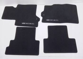 DYWANIKI WELUROWE CZARNE KOMPLET INFINITI QX50 EX