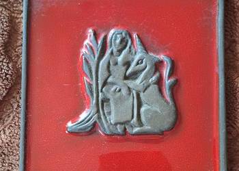 płytka gliniana - ceramika - z zawieszką