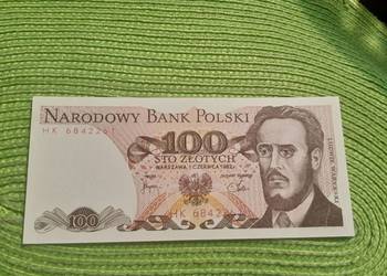 banknot polski 100złotych z 1982r