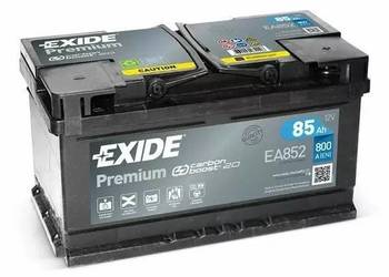 Akumulator 85Ah 800A Exide Premium  EA852 PRAWY PLUS