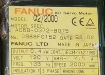 Serwosilnik  Fanuc A06B-0372-B075 , servomotor