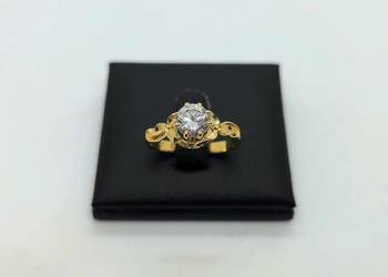 Nowy złoty pierścionek próby 585 - 3,22g (Rozmiar 18)