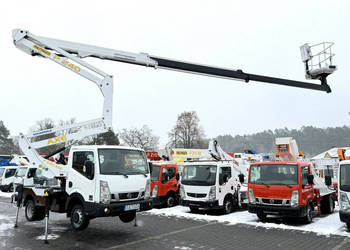 Nissan Cabstar Zwyżka Podnośnik Koszowy PALFINGER P240 AXE UDT Wysokość Po…