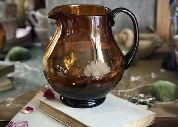 Duży dzban szkło bursztynowe poj. 2 l.