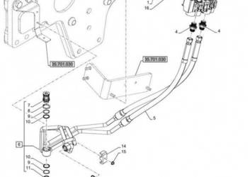 New Holland T6090 T6070 Rurka 51423649