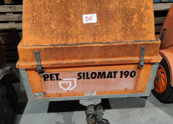 Pompa do transportu zapraw tynków PFT SILOMAT D1-190 na przyczepie + dokum…