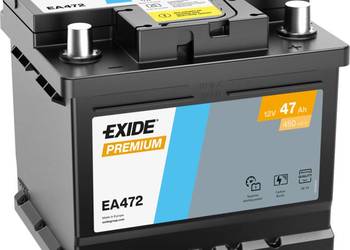 Akumulator 47Ah 450A PRAWY PLUS Exide Premium  EA472