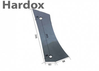 Pierś HARDOX 84033/P części do pługa OVERUM