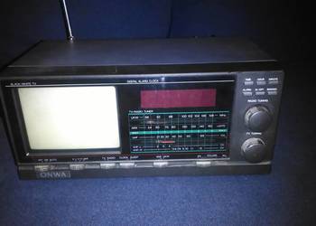 Telewizorek mikro DNWA TW R-705/ RADIO TIME/ALARM, BLACK WHITE TV