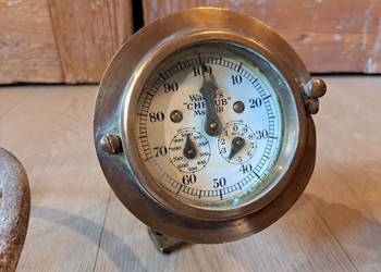 Mosiężny mechaniczny log z żaglowca