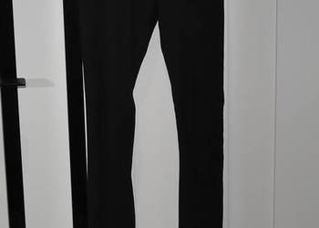 Gina Tricot grube czarne legginsy 34 XS