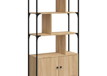 Biblioteczka z drzwiczkami dąb sonoma 765x30x1545 cm WM-833349