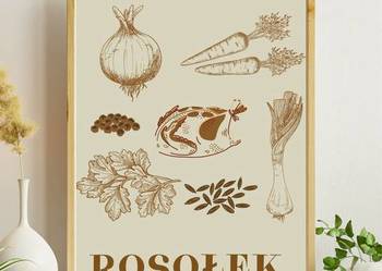 Plakat rosołek z ramką A4 lub a3