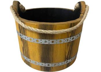 Doniczka drewniana wisząca ozdobna ogrodowa kwiatki rustykalna retro Kolory