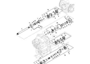 John Deere 9470RX - Podkładka dystansowa R562256 (Przekładnia Power Shift)