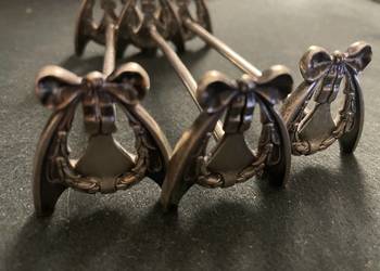 Norblin koziołki pod sztućce wzór wieniec sygnowane