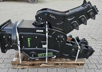 Szczęka krusząca Haener HPX1200 do koparki 1135 kg nożyce wyburzeniowe