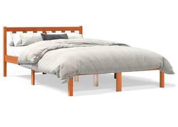 vidaXL Rama łóżka bez materaca, woskowy brąz(SKU:844808)