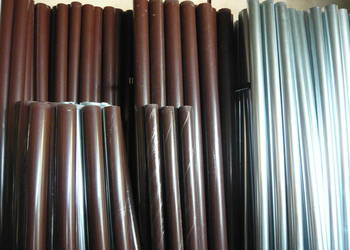 rynna z blachy powlekanej kolor brązowy RAL 8017 połysk 150 mm x 4 mb