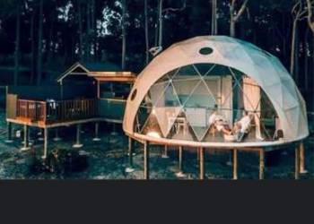 OKAZJA NOWA Całoroczna kopuła geodezyjna Pacific Domes z ociepleniem