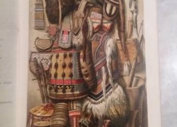 Stara rycina z Meyers1897 rok Asiatische Kultur 3 części