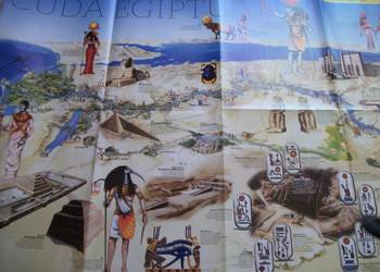 DWUSTRONNY PLAKAT-CUDA STAROŻYTNEGO EGIPTU DWUSTRONNY PLAKAT-CUDA STAROŻYTNEGO EGIPTU