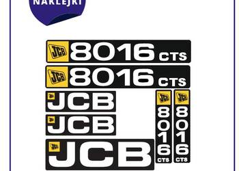 Naklejki JCB CTS 8016/8018/8020 Ramię rurowe minikoparka Nalepki