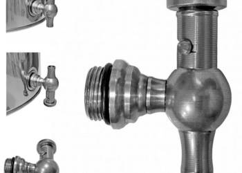 Zawór kran ze stali nierdzewnej do bańki beczki inox kranik 1/2" 1/2 cala