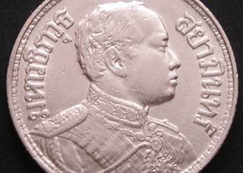 Tajlandia 1 baht 1915 - SREBRO - król Rama VI