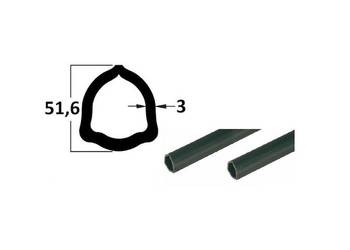 Rura 2m, profil trójkątny 51,6x3, P8 SMART LINE 008552MT-2