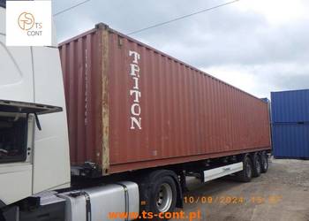 Kontener morski magazynowy budowlany 40 DV DC używany 12 metrowy szczelny