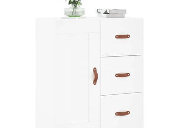 Szafka biała 695x34x90 cm materiał drewnopochodny WM-830228
