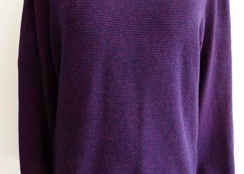 Sweter Wełniany 80% Wełna Merino Ciepły Crew Neck White Stuff L
