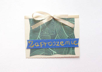 boho zaproszenie bez tekstu, ogólne zaproszenia w liście c6
