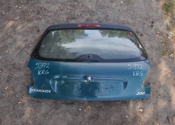 peugeot 206 klapa kolor KRG nr 5372 WYSYŁKA