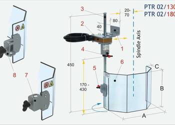 Osłona PTR 02/130, osłona wiertarki PTR 02/130