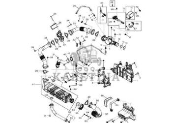 John Deere 9470RX - Uchwyt R537836 (Silnik)